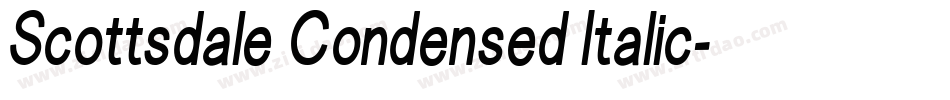 Scottsdale Condensed Italic字体转换